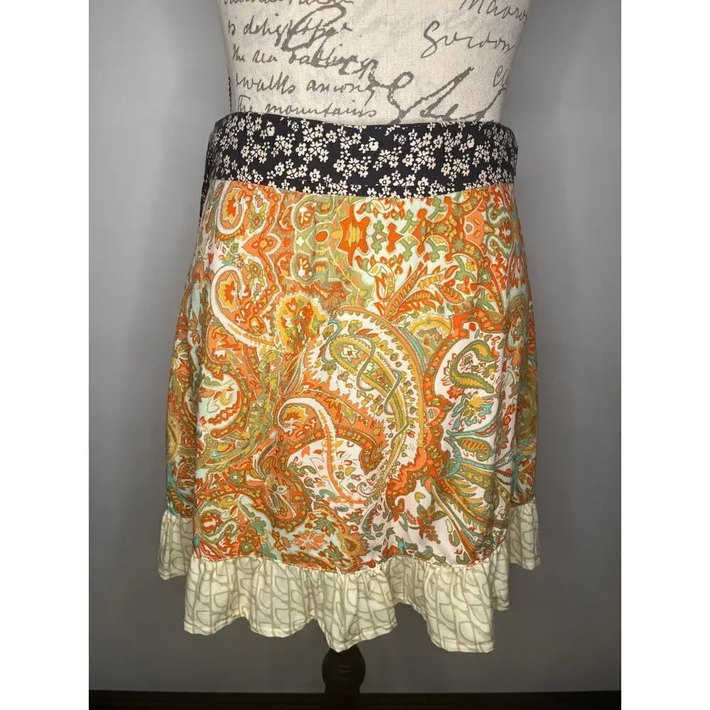 Urban Outfitters Toni wrap tie waist mini skirt L